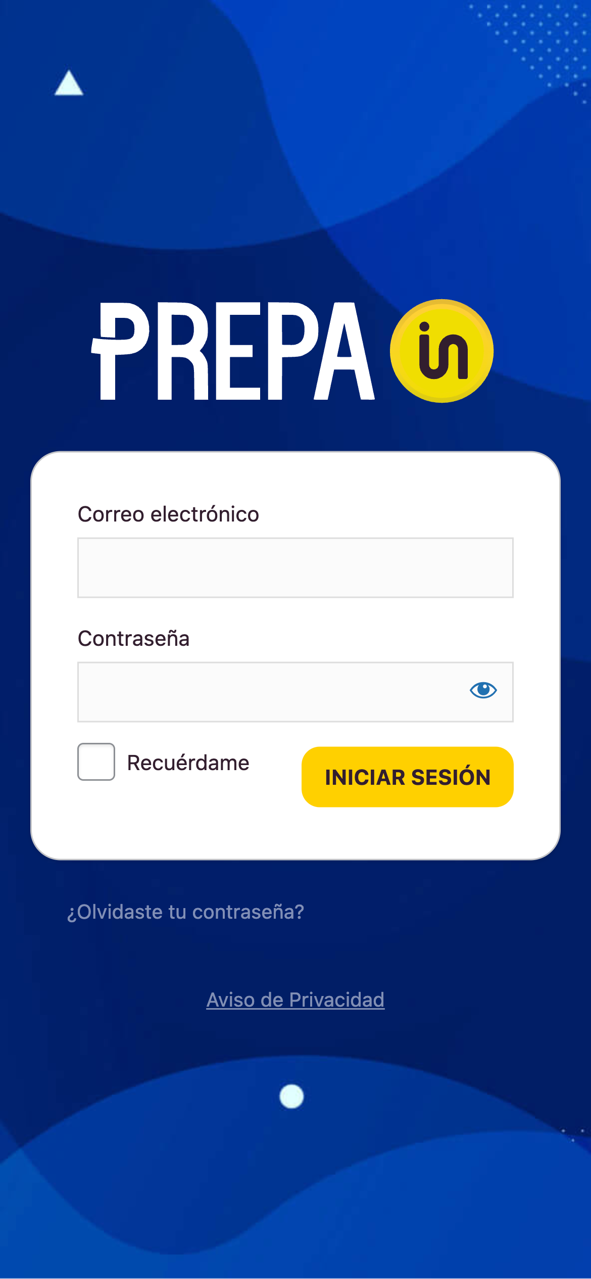 Plataforma Prepa IN en celular